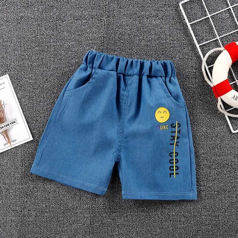 Boys Shorts 2024 Summer Fashion Jogger for Kids Denim Toddler Pants Soft Shorts for Girls 1-6years Children Outfits Clothing W241227