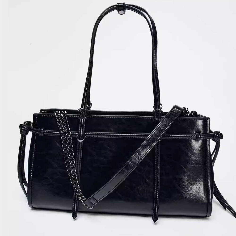 Women's Bags Handbag Large Black Leather Tote Bag Top Handle Women's Handbag Woven Design Shoulder Bags For Women Commuting Shopper Purses