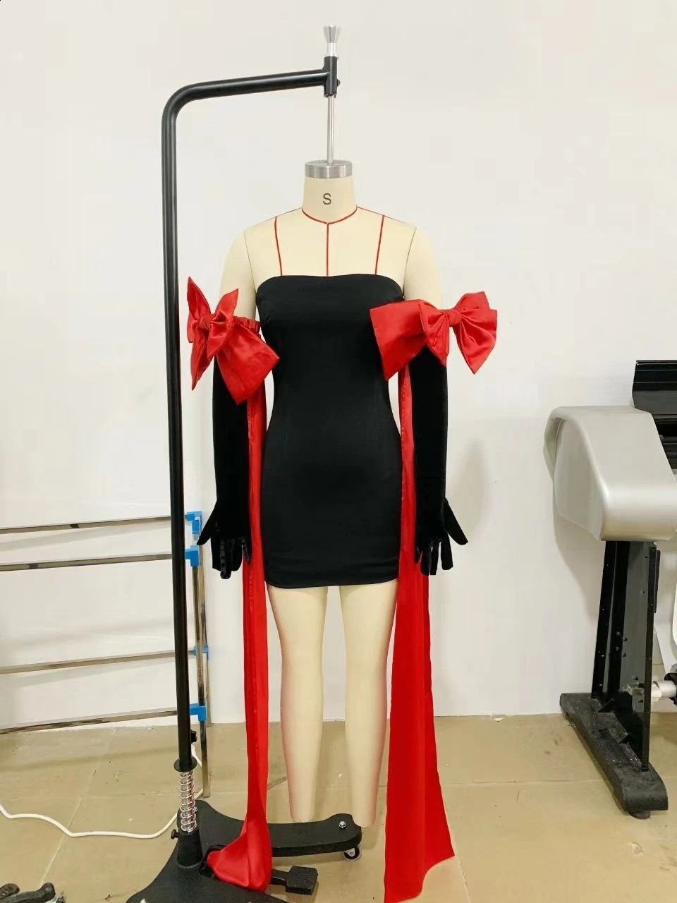 Elegant Party Dresses for Women 2024 Brithday Prom Gown Fashion Bow Evening Dress Sexy Strapless Short Dress Y2k Clothes 241223