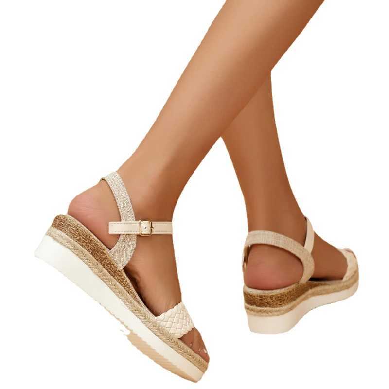 High Quality Plus Size Fashion Wedge Sandals Women Summer Casual Platform Walking Sandals Woman Comfortable Non Slip Beach Shoes Woman T241227