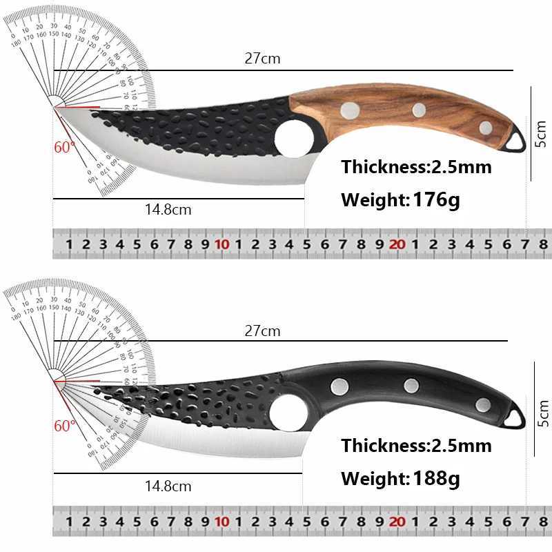 Forged kitchen meat slicer but with sharp knives chefs knife Boning knife practical knives for chopping polishing and fishing Y241227