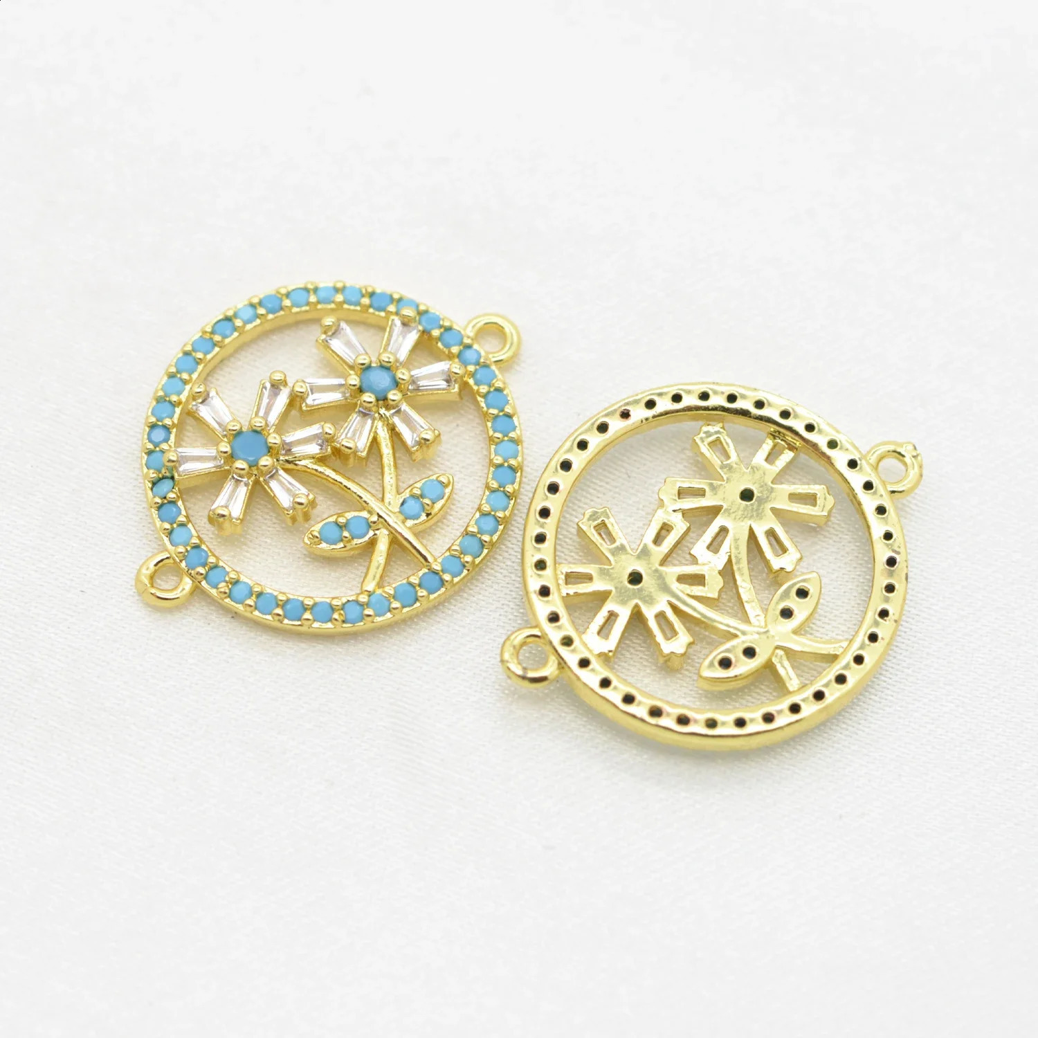 Virgin Mary Heart Connector for Jewelry Making Supplies Flowers Turkish Eyes Elephant Clasps Fastener DIY Hooks Top Quality 241227