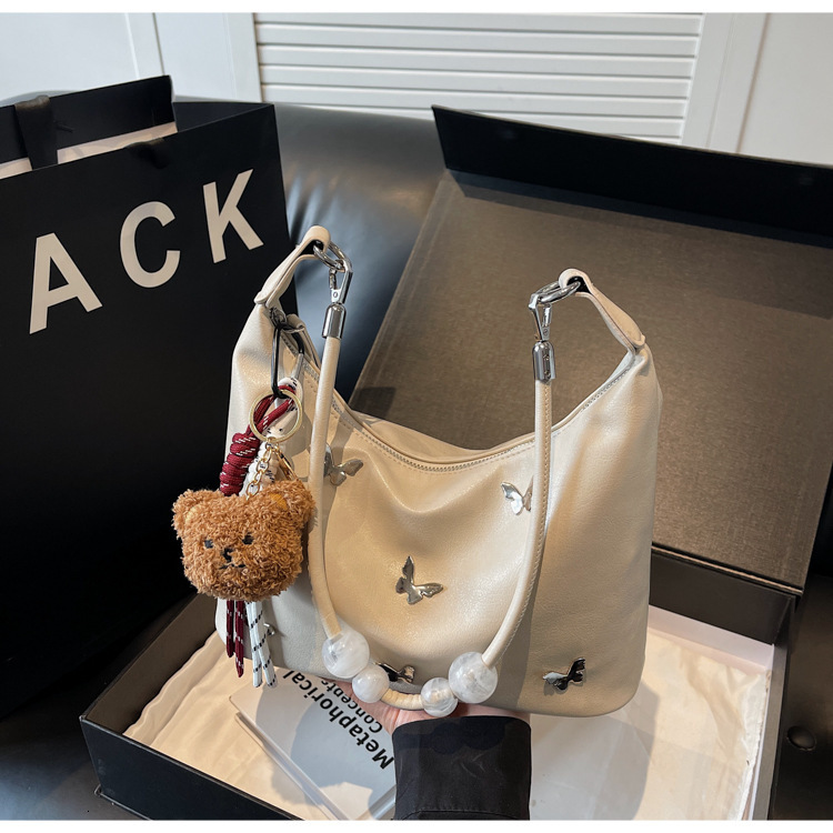 2025 New Fashionable Design Butterfly Shoulder Bag for Women, Large Capacity Commuter Diagonal Cross Bag Multi functional Bag