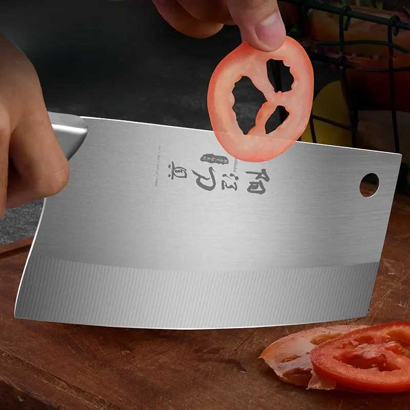 Exquisite household knives peacock tail handle stainless steel MTI functional meat cleaning machine bone cutting machine kitchen accessories Y241227