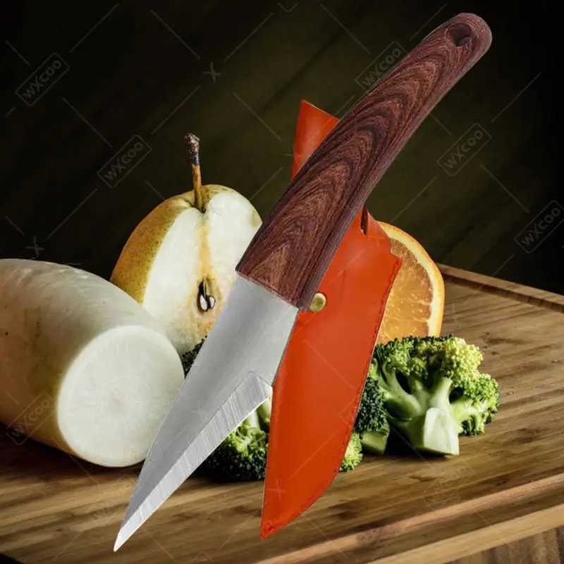 Fruit Knife Stainless Steel Professional Kitchen Polishing Knife Cutting Knife Special Cutting Knife Y241227