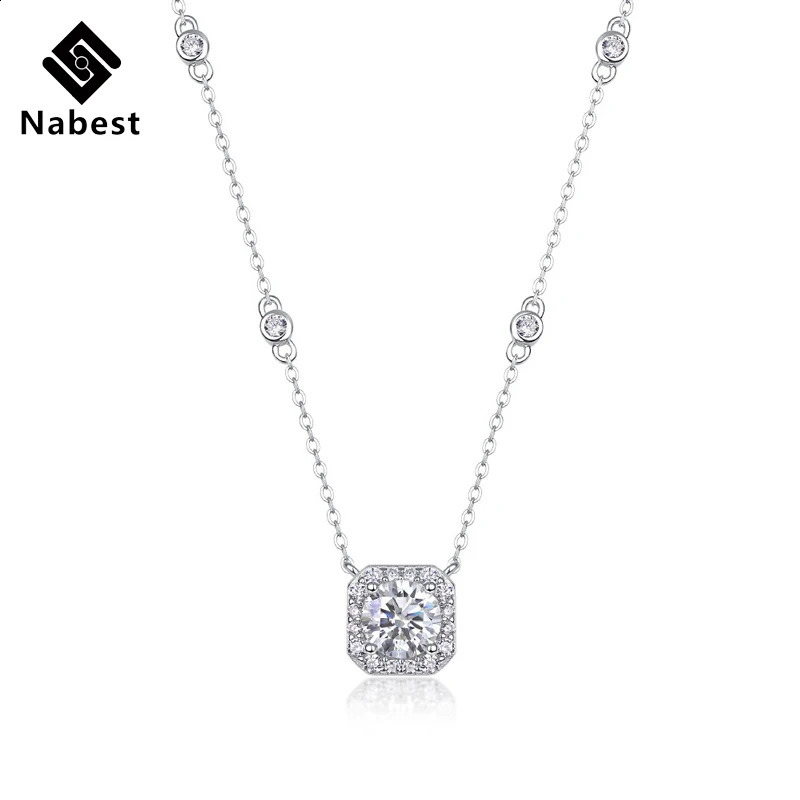 Na y Promise Bride 925 Sterling Silver Korean Womans Necklaces iced out VVS Mossanite Women Necklace Jewelry 241226