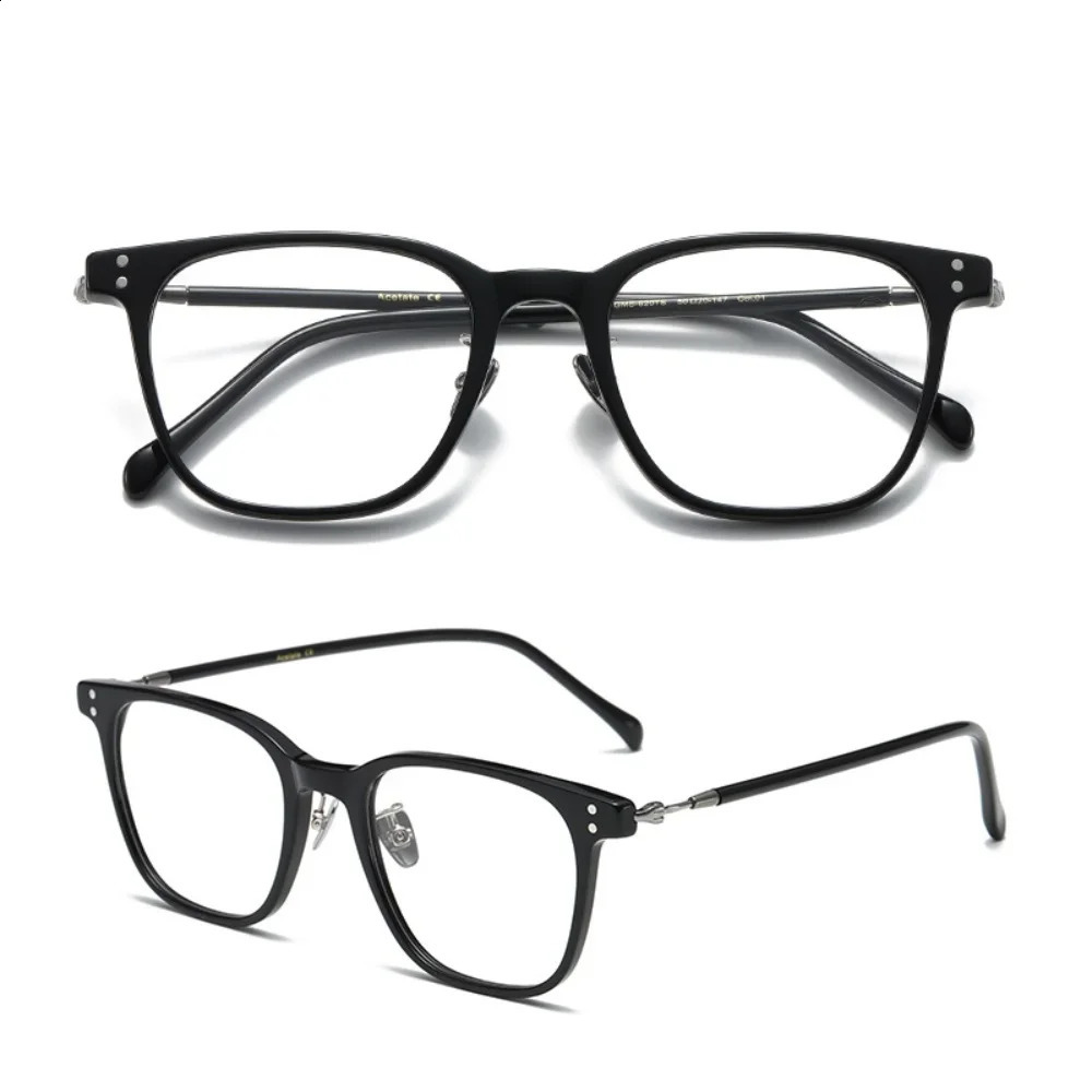 GMS-620TS mens handcrafted frames plate retro ladies optical frames myopia 241227