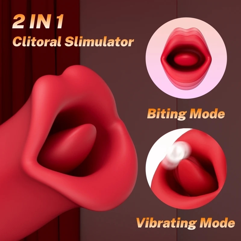 Xbonp Clitoral Licking Tongue Vibrator Female Sex Toys Nipple Sucking Oral Stimulation Womens Orgasm Adult Couple Products w241226