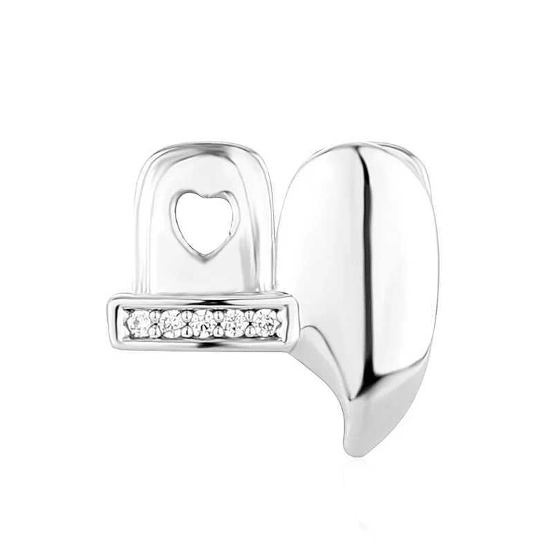 Hip Hop Jewelry Gangsta Party Funny Jewelry Rhinestone CZ Teeth Grill Single Clips Grill Teeth Cs Top Bottom Grill W241227