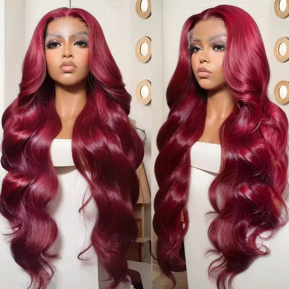 14-26 inch loose deep wavelace front wig Simulation human hair glueless wig women's wig cover black 13x4 lace front wig transparent high definiti