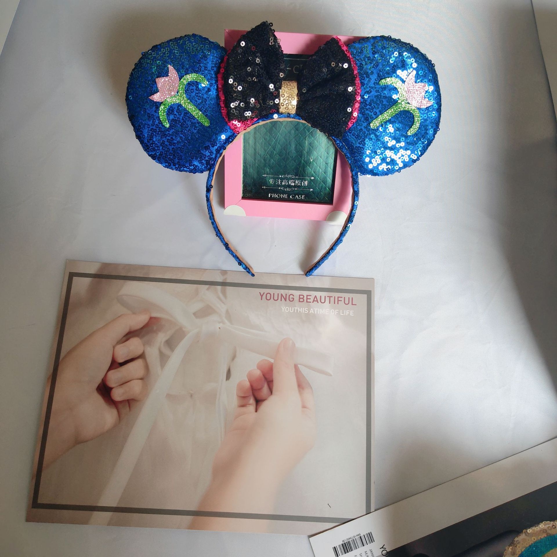 Sparkling Bow Ribbon Headpiece for Playful Makeovers and Picture-Perfect Moments