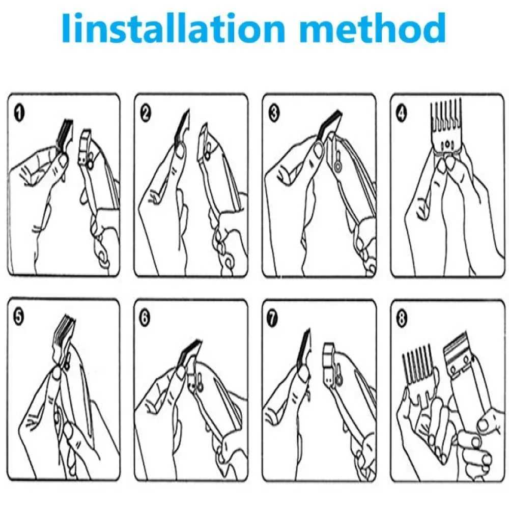 Kemei Electric Hair Clipper Hair Cut Maching Wireless Trimmer Men Professional Clipper Machine Rechargeable Hair Cut Barber 809A W241227