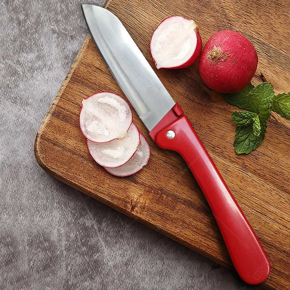 Folding knife fruit knife stainless steel fruit bag knife vegetable knife fruit peeling knife kitchen accessories Y241227