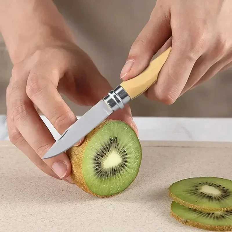 Folding Peeler Sharp Fruit Knife Stainless Steel Knife Kitchen Knives Fruit and Vegetable Slicing Knife Household Cooking Tool Y241227