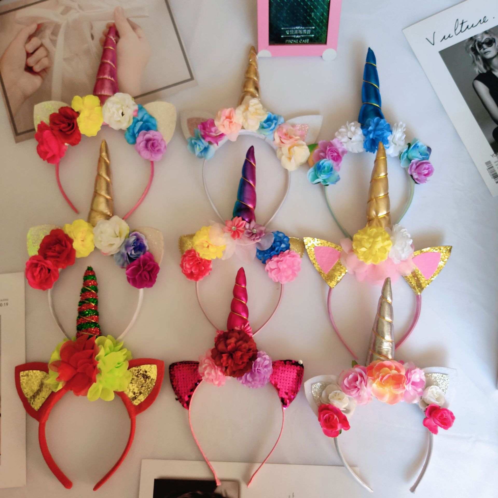 Whimsical Kids' Flower Unicorn Hair Band - Perfect for Birthday Parties and Holidays