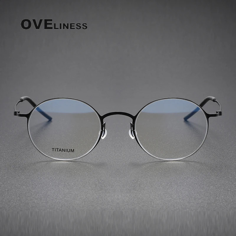 Glasses Frame for Men women Vintage round Myopia Prescription Eyeglasses Frames Optical Korean Eyewear 241227