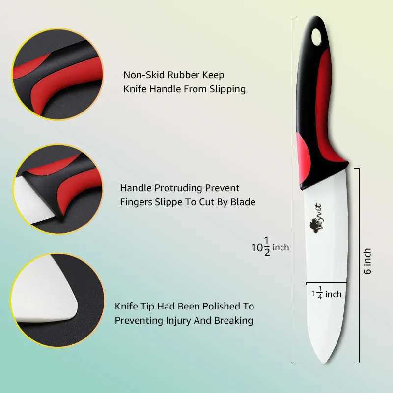 kitchen knife set Ceramic Knife Beauty Gifts n touch handle 3 4 5 6 inch+Peeler+Covers Paring fruit knife set Y241227