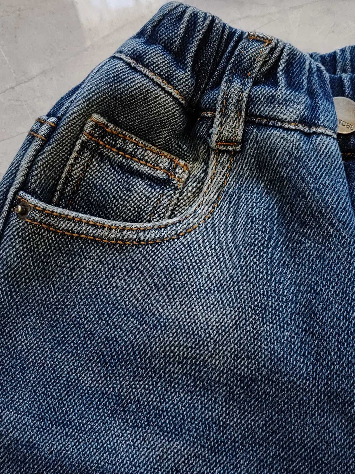 5157 winter warm Loose for strong soft denim and fleece 12M-4 years kids jeans boys jeans W241227