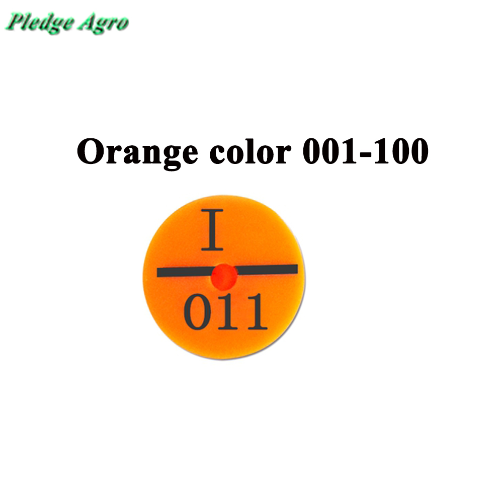 100PCS Rabbit Ear Tags Animal Identification Management Tag Plastic Number For Bunny Farm Pet Rabbits Farming Tool Hamster Rabit