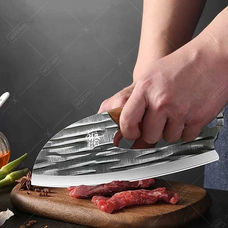 Knife kitchen knife sharpening machine stainless steel forging hammer professional labor-saving meat cutting machine meat cutting machine Y241227