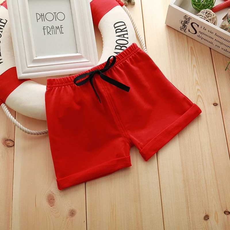 Red black pink white baby shorts toddler boys girls cotton shorts summer childrens sports shorts childrens clothing set W241227