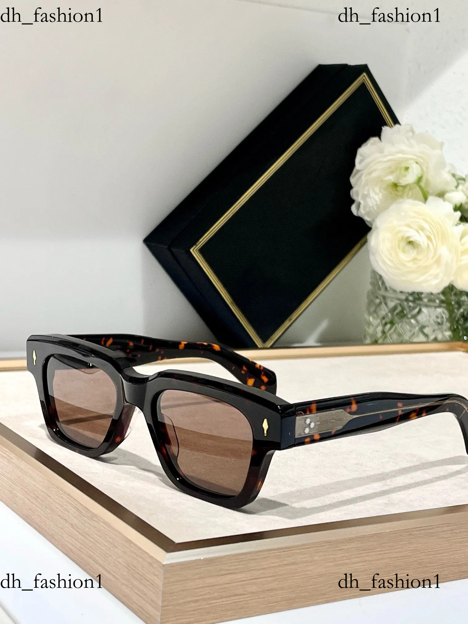 High Quality Hot Sales Designer Jaque Sunglasses Jaque Marie Mage Sunglasses Brand Luxury Men Women Famous Rectangle Style Uv400 Protective Jaqumes Sunglass 7d5