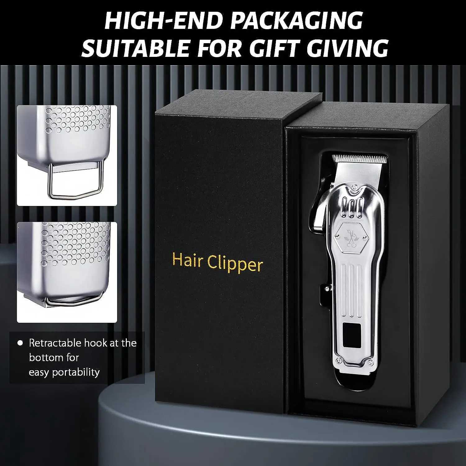 2024 Home appliance Hair Clippers Professional Cordless Clippers Hair Cutting Beard Barbers Electric shaver for men W241227