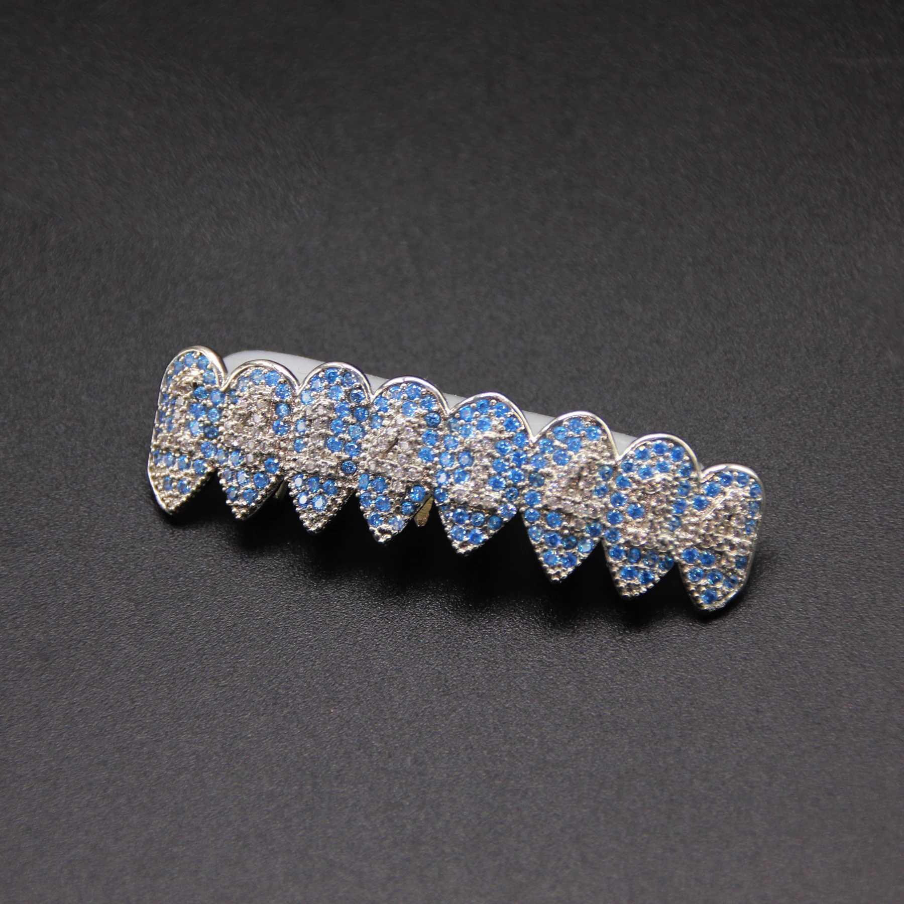 1pc Halloween New 1414Cool Teeth Decoration 8 Pointed Teeth Style Vampire Zircon Hip Hop Teeth Decoration Neutral False Teeth Co W241227