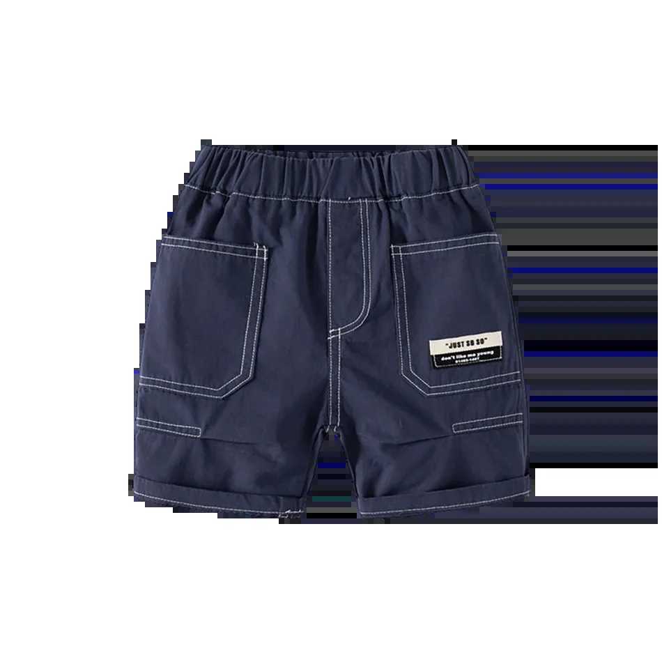 2024 summer baby boy cut shorts childrens shorts baby casual shorts childrens fashionable and cute beach pants Trouser 2-7 years W241227