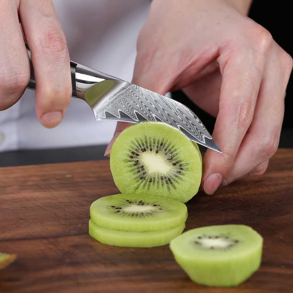 TURWHO 3.5-inch Paring Knife 67 Layer Damascus Steel Professional Shap Kitchen Vegetable Fruit Peeling Peeler Chef Utility Knife Y241227