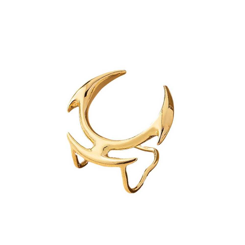 Y2K Neutral Cyberpunk Gothic Personty Simple Fashion No Punch Lip Clip Mens And Womens Personty Jewelry Accories W241227