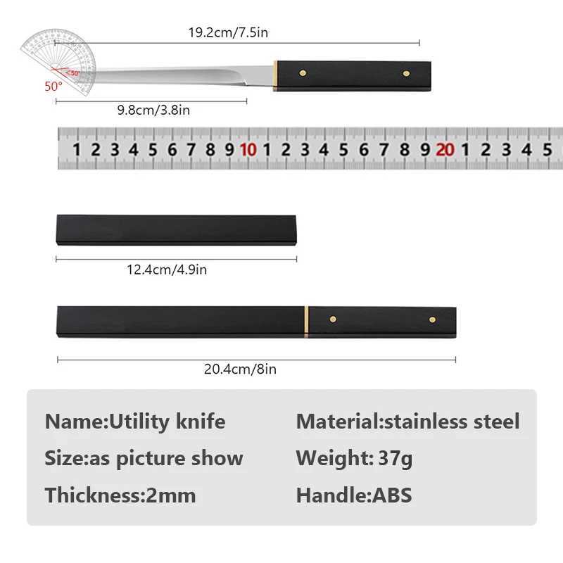 Stainless steel multifunctional knife kitchen cutting knife kitchen cutting knife fruit slicing knife barbecue knife fish bag knife Y241227