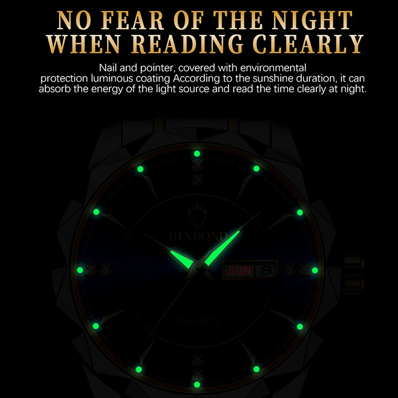 BINBONG Women Watches Fashion Ladies Quartz Watch Waterproof Luminous Date Stainless Wristwatch Girlfriend Lovers Gift 241225