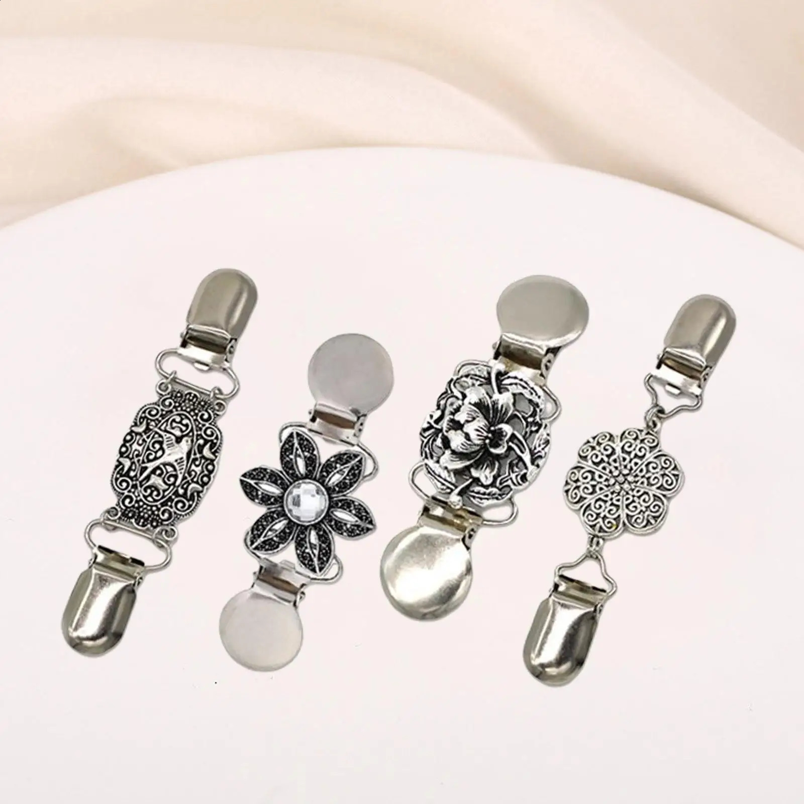 Shawl Chain Clips 8 Styles Fashion Cardigan Shawl Dresses Elegant Sweater Clips 241227