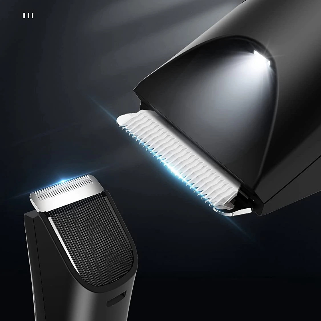 VGR Groin Body Pubic Hair Trimmer For Men Women Electric Beard Clipper Ball Shaver Groomer RechargeableCeramic BladeWet Dry 241226