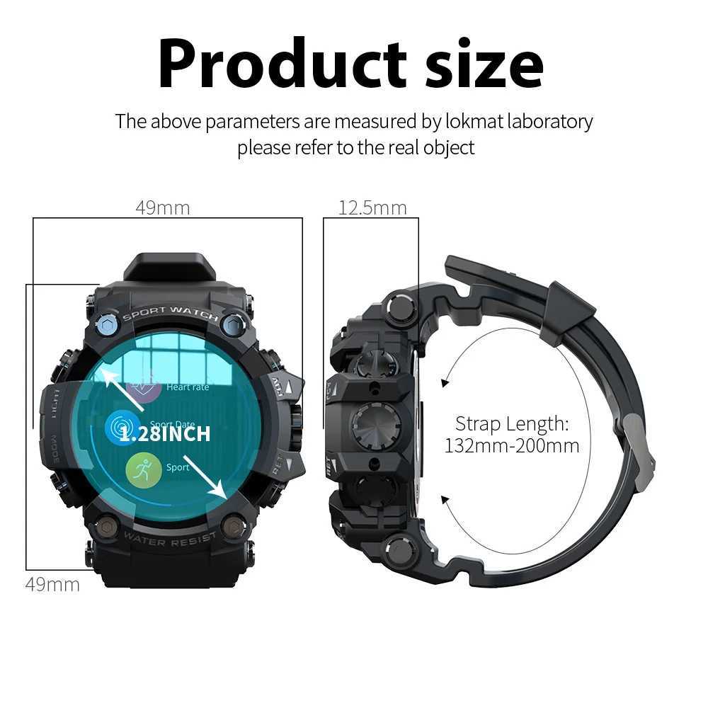 2021 ATTACK Fl Touch Sn Fitness Tracker Smart Watch Men Rate Monitor Blood Pressure Smartwatch For Android ios Z241227