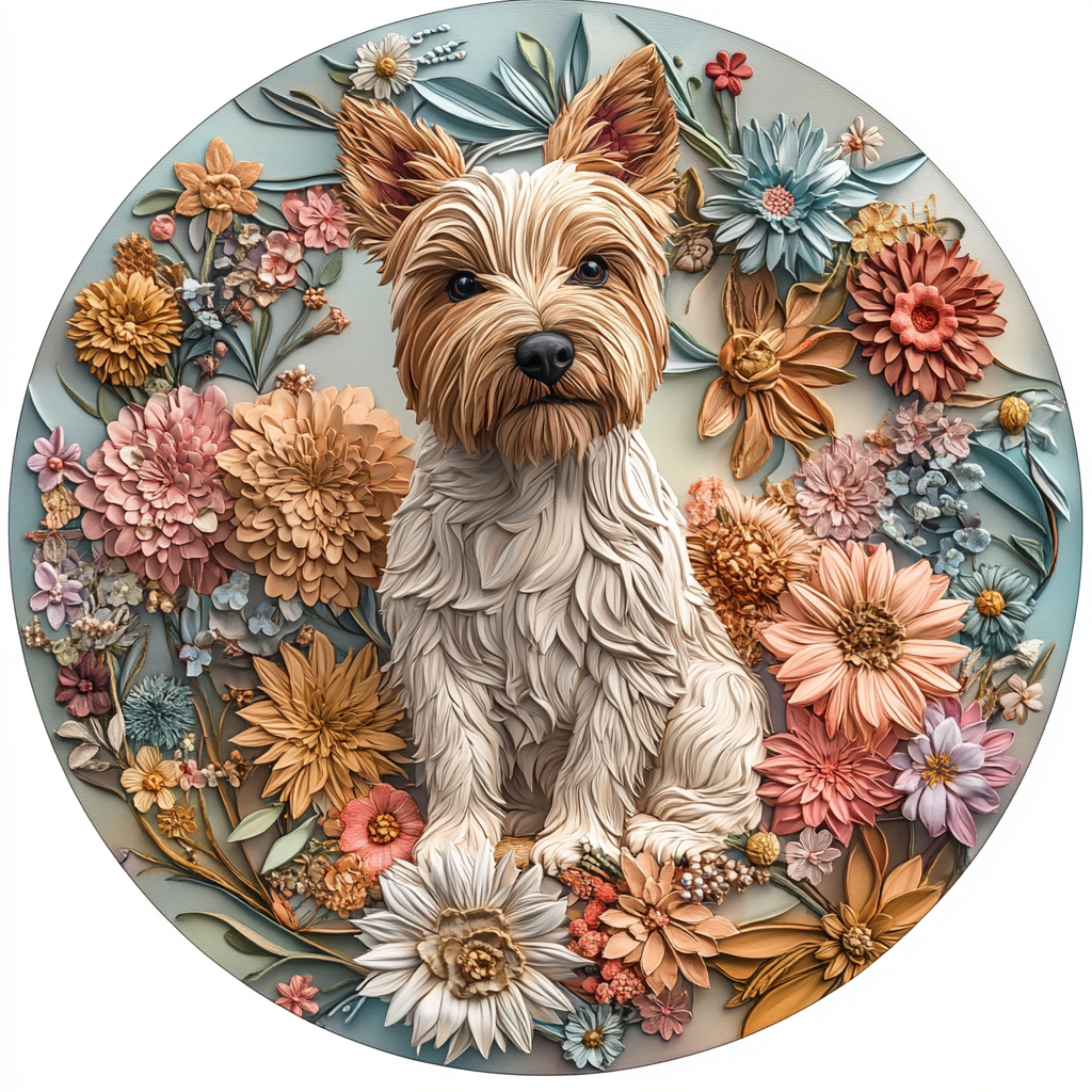 Customizable Yorkshire Terrier Pet Ornaments - Unique Pet Souvenir Tombstones - Perfect Christmas & Halloween Gifts