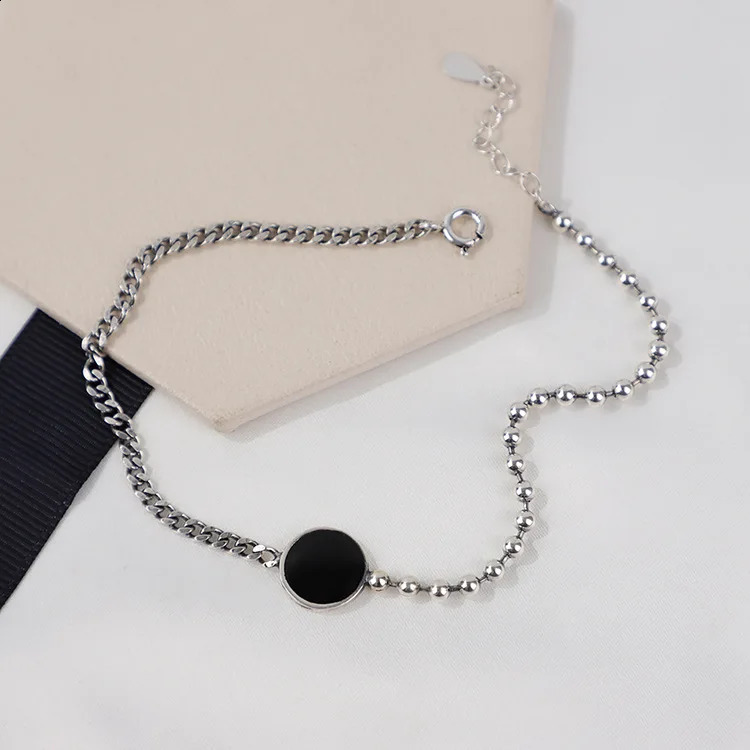 Fashion Arrival Real 925 Sterling Silver Women Penta Star Ankle Bracelet Simple Female Anklet 241226