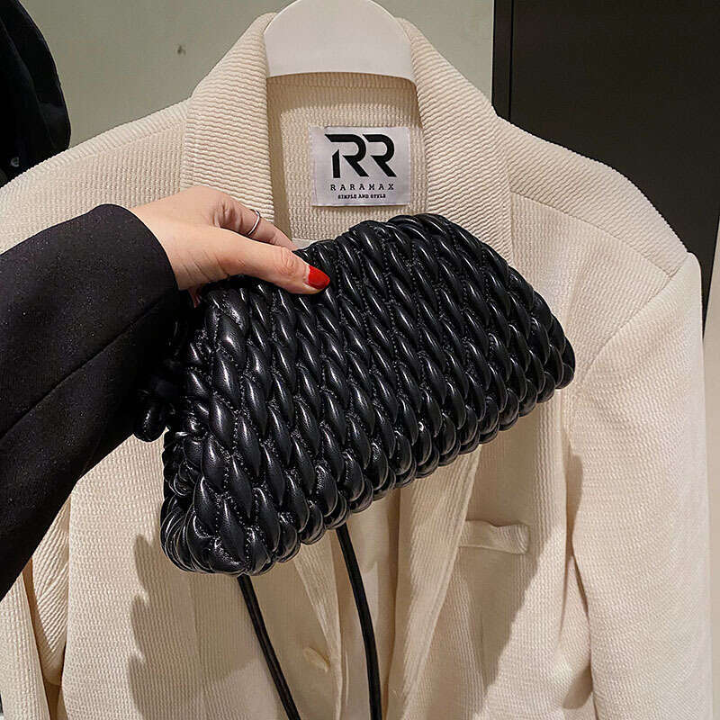 Crossbody Bag Purses for Women Pleated Cloud For Spring Fashionable Single Shoulder Diagonal Cross Versatile Dumpling Bag Clip On Bag