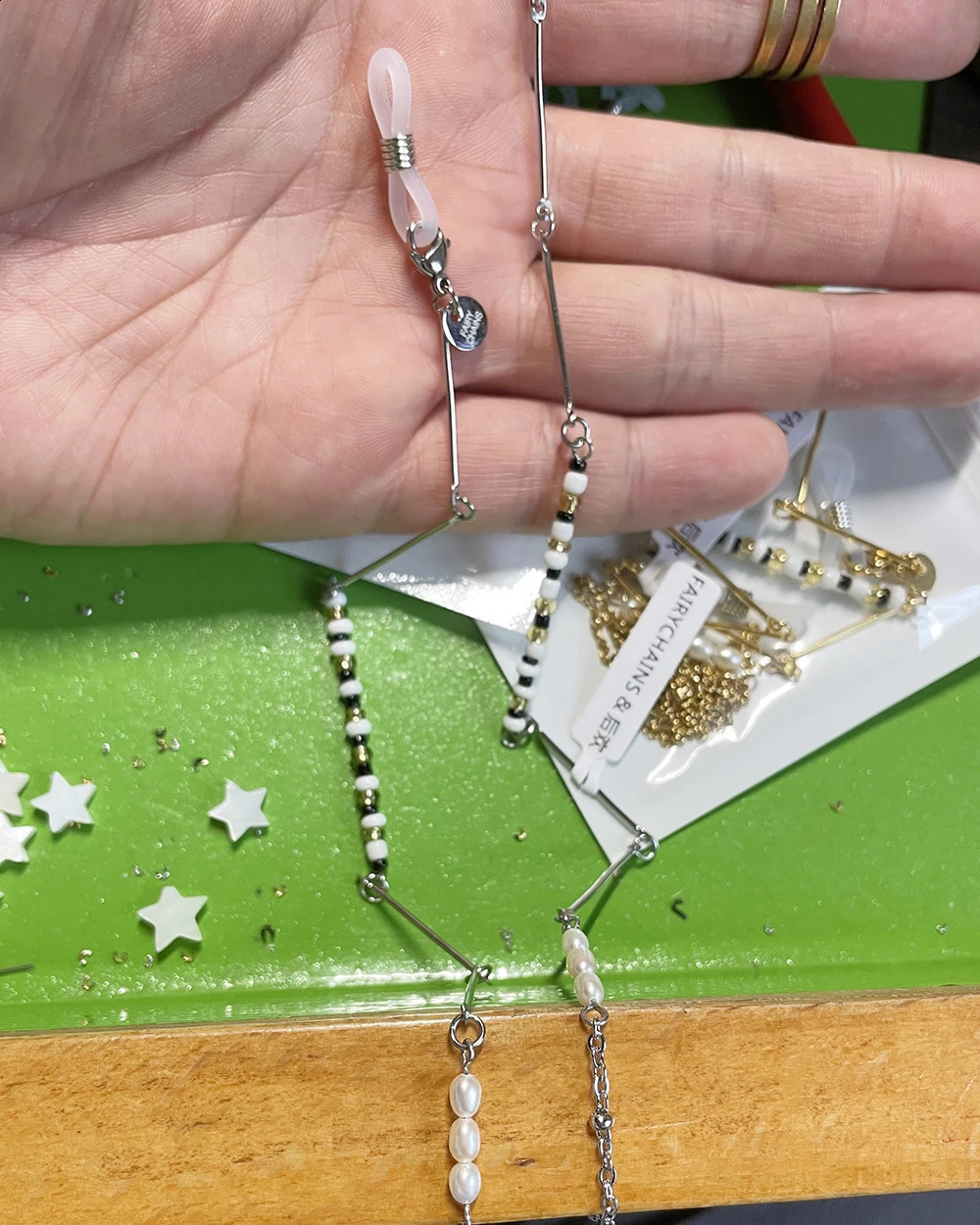 Handmade Natural pearl glasses beaded Chain Sunglasses Chains Necklace Reading Glasses Cord Holder Neck Strap Rope for Eyewear 241226