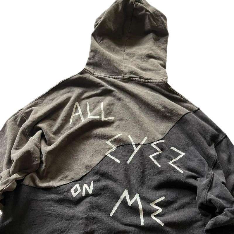 Harajuku Devil's Eye Embroidered for Men and Women, Loose Street Hip Hop Hoodie