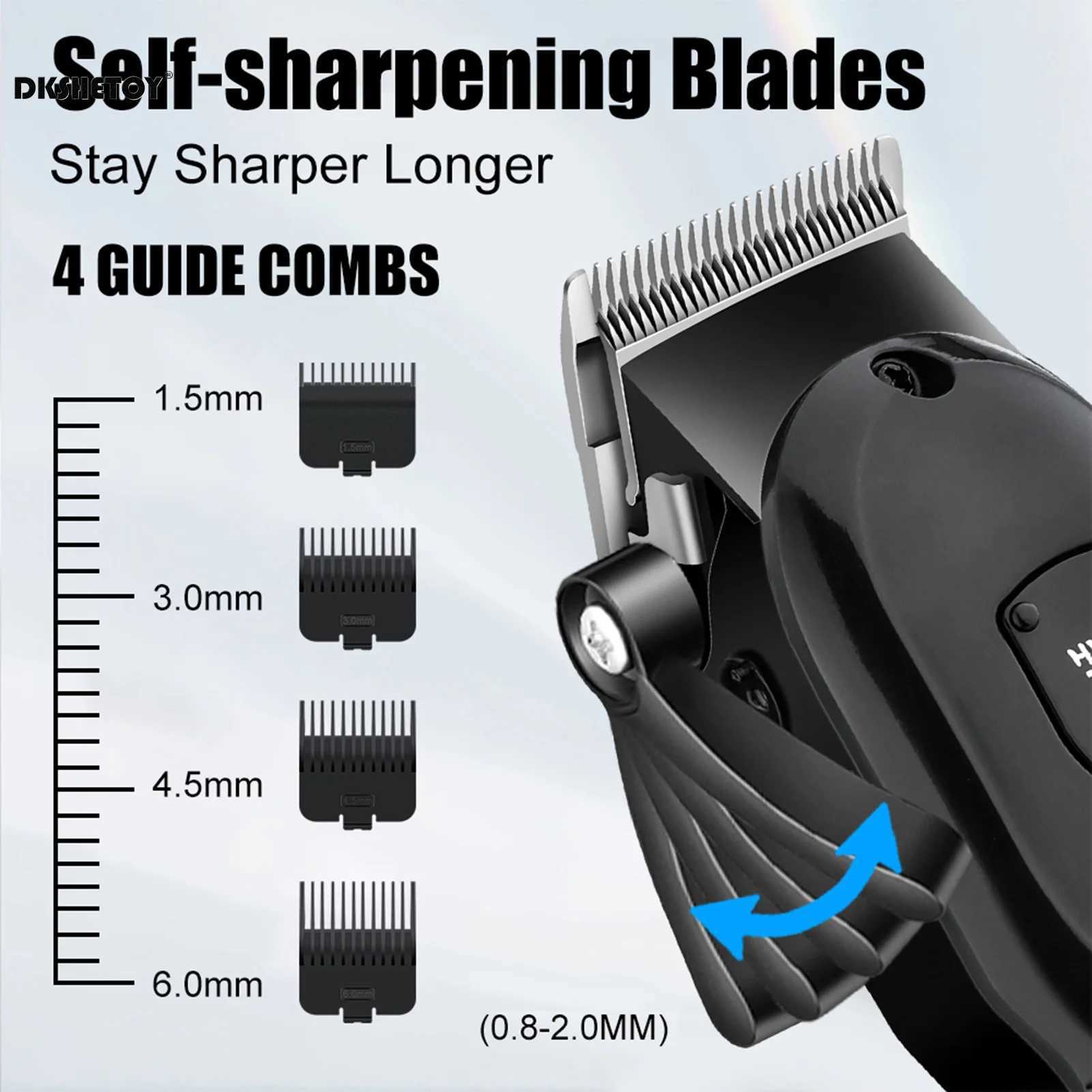 Professional hair cutting machine Electric Hair Trimmer set for men usb Rechargeable Barber hair clippers Wet And Dry haircut W241227