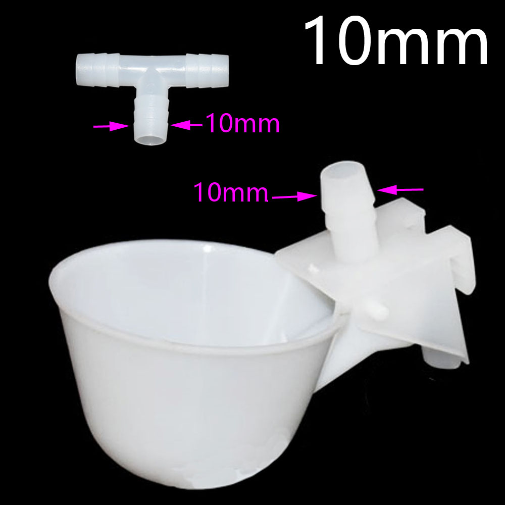 100 Pcs 8-10 MM Pigeon Automatic Drinking Fountain Bird Drinking Cups Feed Aut omatic Poultry Chicken Fowl Drinker