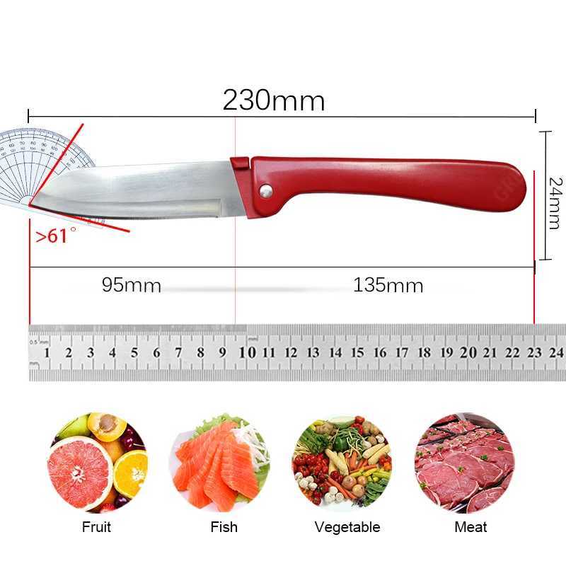 Folding knife fruit knife stainless steel fruit bag knife vegetable knife fruit peeling knife kitchen accessories Y241227