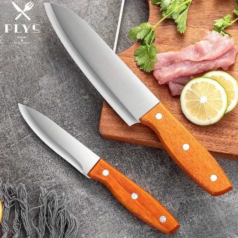 PLYS 4-piece fruit knife set chefs knife forging kitchen knife sharp household knife suitable for cutting meat and vegetables kitchen tools Y241227