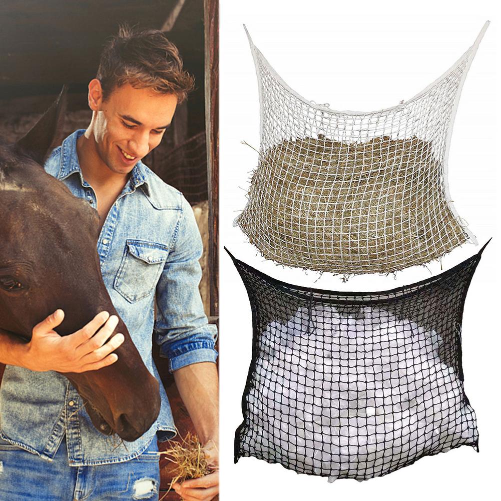 Hay Net Bag Slow Feed Bag For Horse Feeder Thick High Quality Full Day Feeding Large Feeder Bag Horse Equipment Farm Supplies