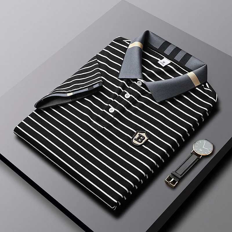 shirt shirt men Summer new high quality Mens short-sleeved shirt shirt Cotton stripe Mens business casual shirt shirt M-4XL 3661 X241228