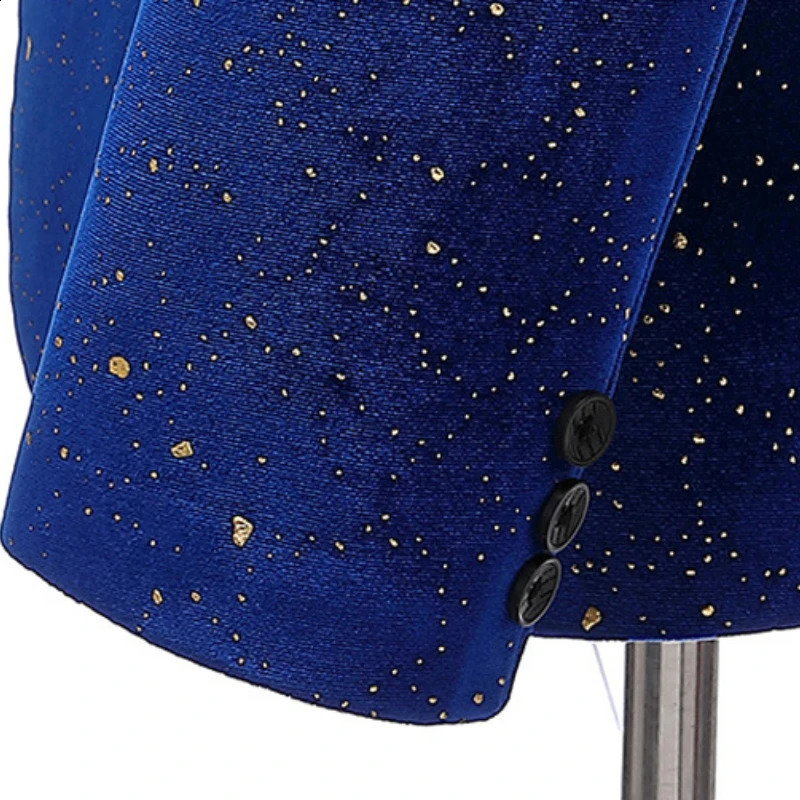 Green One Button Velvet Dress Suits Pants Men Slim Fit Mens Tuxedo Suit Dinner Party Wedding 241227