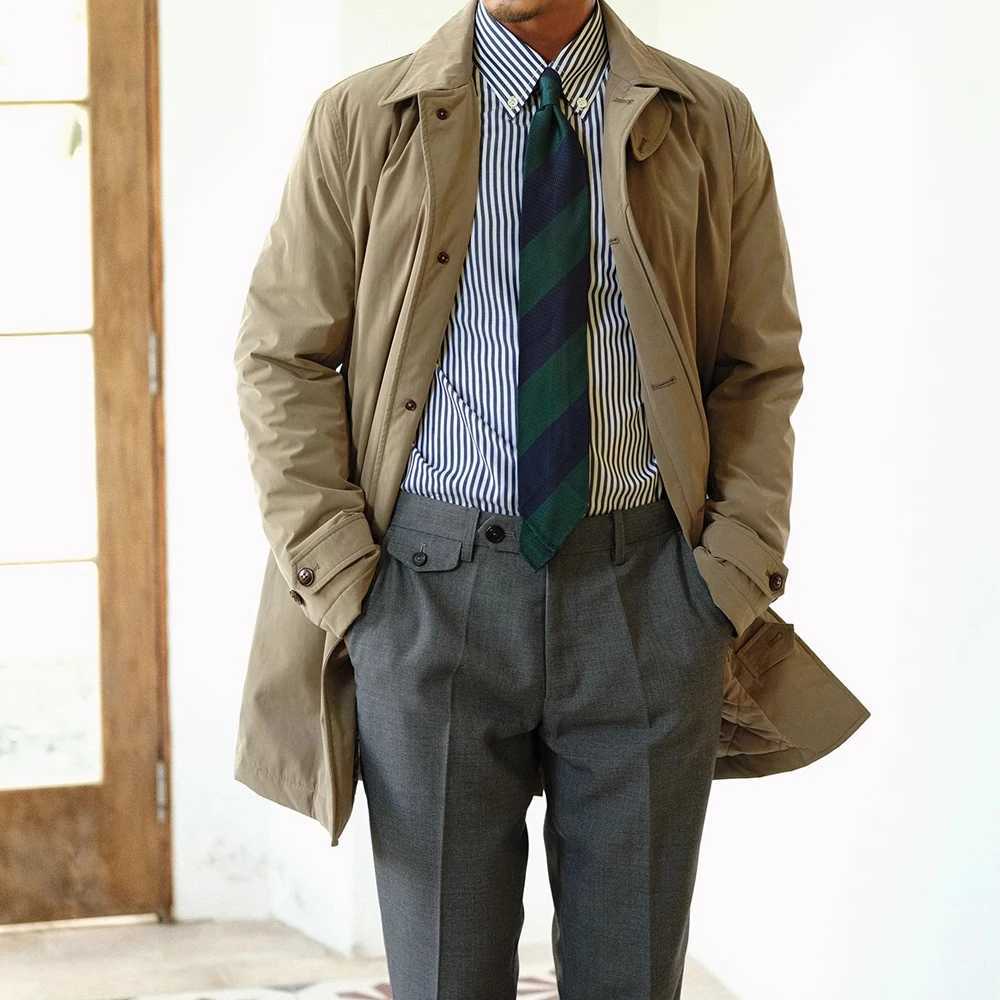 Long Padding Jackets Men Winter Trench Coat Quilted Business Casual Windbreaker Waterproof Warm Laple Mid Length Overcoat EU XXL W241228