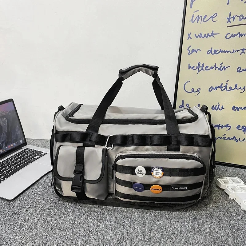 Functional Highcapactiy Waterproof Travel Backpack Men Women Fitness Sport Techwear Crossbody Bags School University Bag 241223